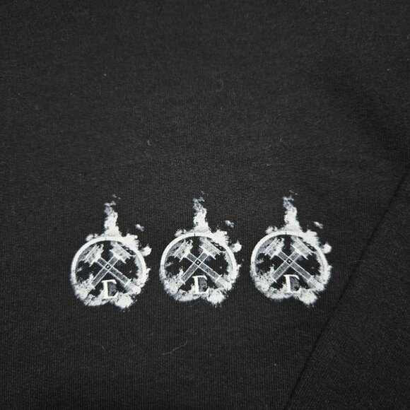 Civil Regime Sweatshirt Unisex Black Medium 206 Blooming‎ Through Chaos Crewneck - Picture 5 of 10